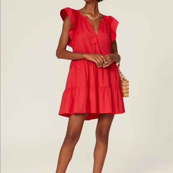 strapless open back dress ALC Women's Ansel Ruched Midi Dress  Saint Bernard